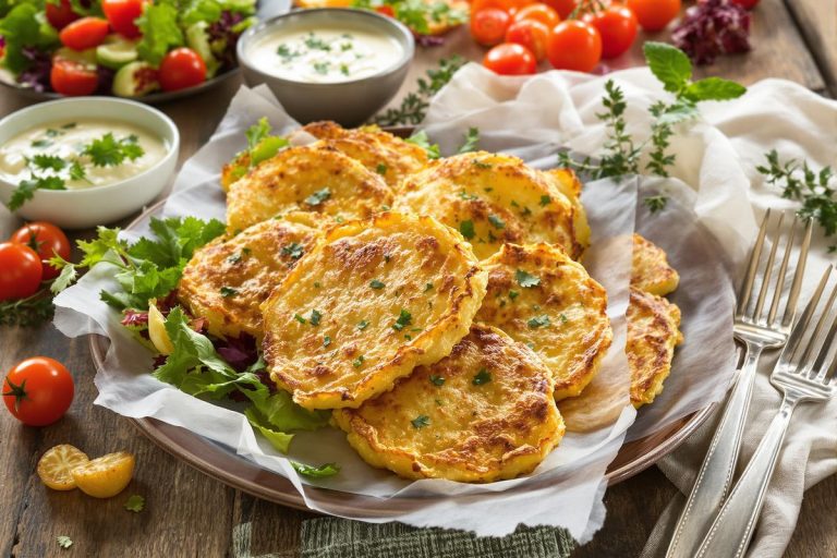 Croustillant doré et parfum d’enfance : la recette express de galettes de pommes de terre au four pour régaler toute la famille sans une goutte d’huile.jpg
