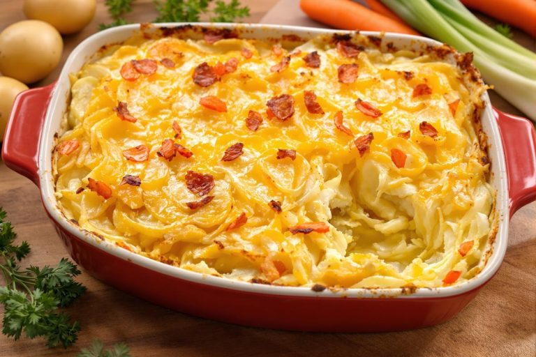 Gratin de pommes de terre, poireaux et carottes : fondant, parfaitement doré et hyper facile à préparer.jpg