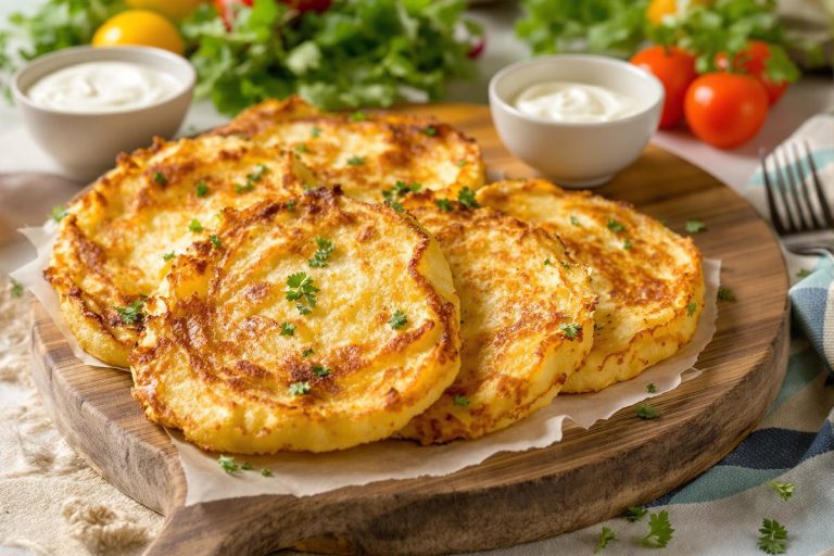 « Je les prépare en 10 minutes pour toute la famille » : mes galettes de pommes de terre crousti-dorées au four, tellement plus légères que des frites.jpg