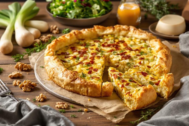 « Même les enfants l'ont adorée », cette tarte rustique aux poireaux et au comté ravira toute la famille !.jpg