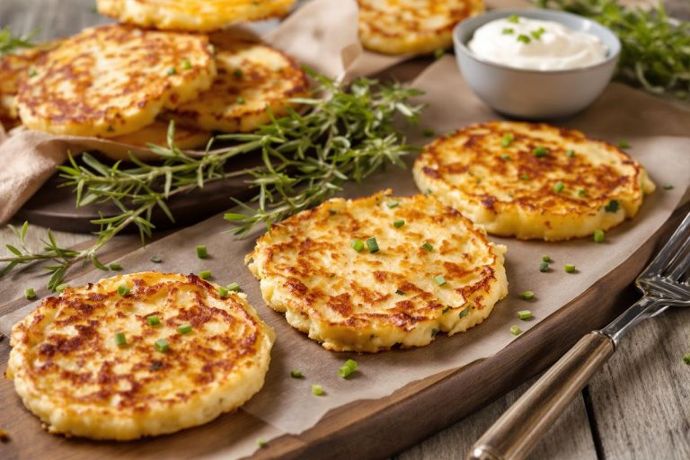 Croustillant doré et parfum d’enfance : la recette express de galettes de pommes de terre au four pour régaler toute la famille sans une goutte d’huile.jpg