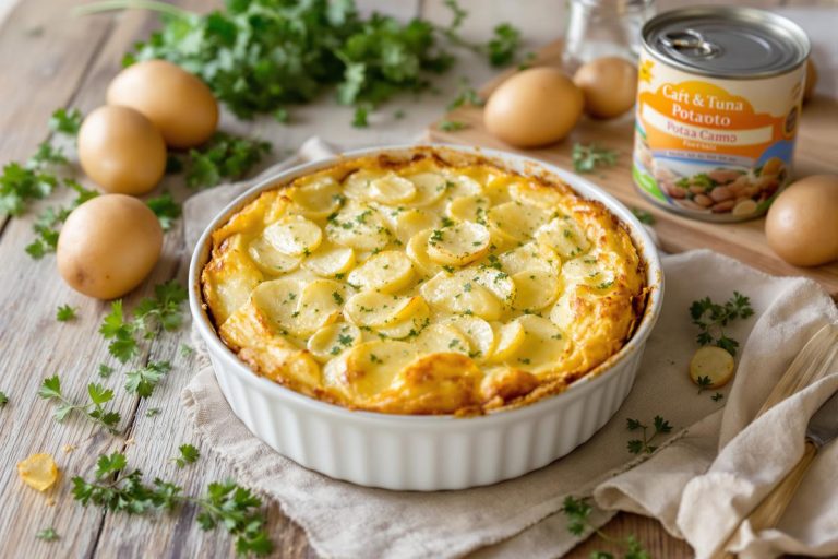 Marre des quiches ? Essayez cette recette de clafoutis pommes de terre-thon : un plat fondant et prêt en 5 minutes.jpg
